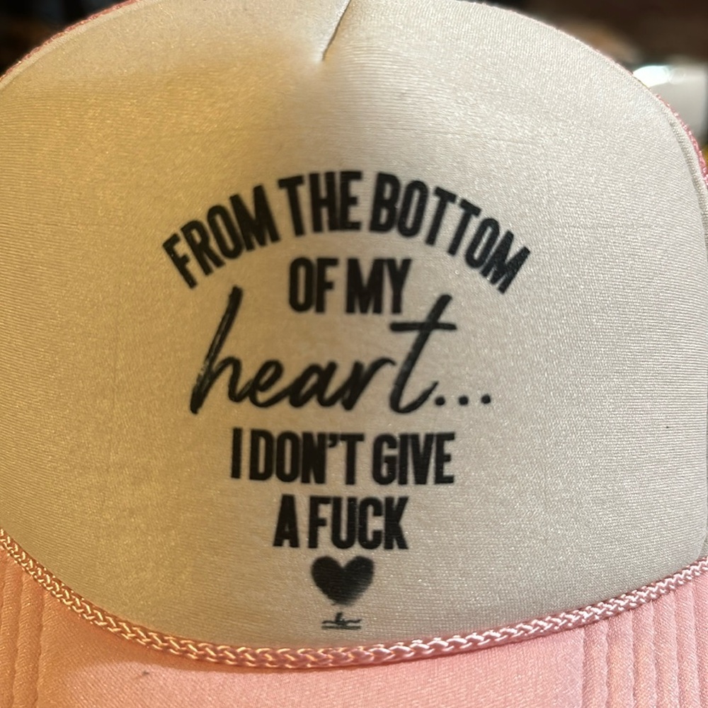 Cute adjustable trucker hat!